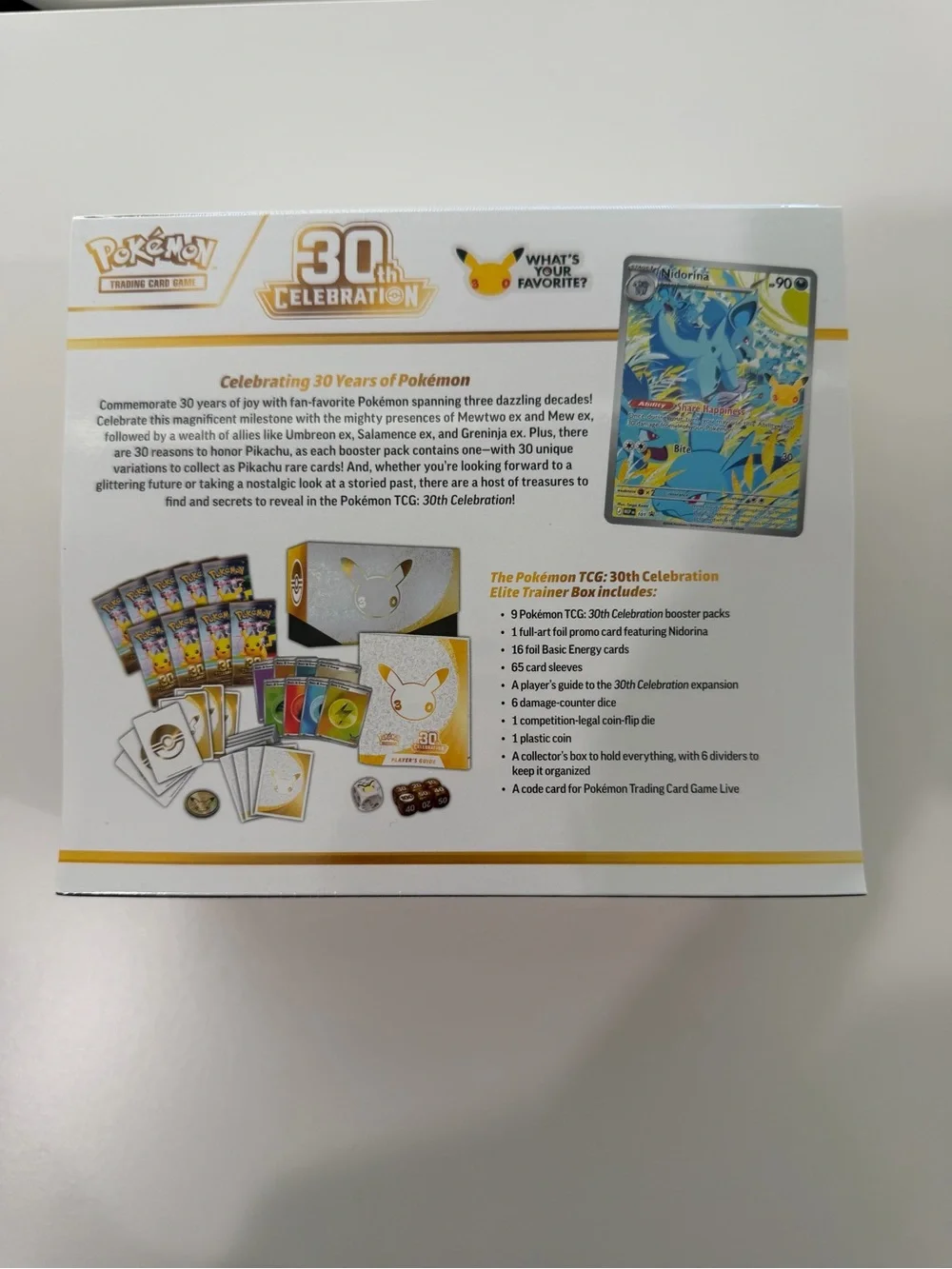 30th Celebration Pokémon ETB